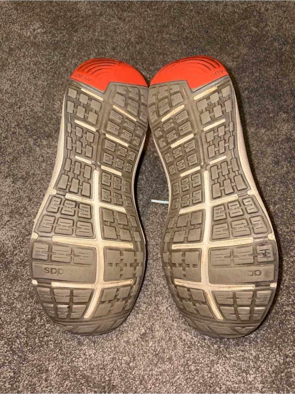 adidas Women's Pale Pink and White Athletic Sneakers